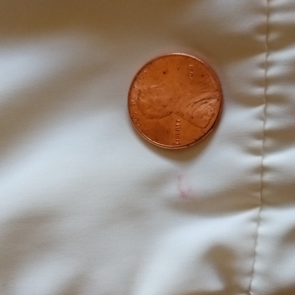 Talbots Woman's Medium Cream Vest With Removable Fur Trimmed Hood - Picture 9 of 9